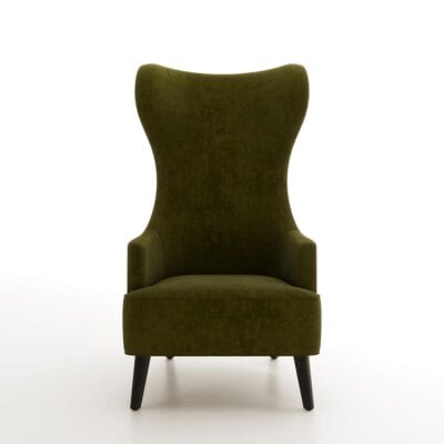 Grayson wing backed lounge chair by Jamie Stern Furniture