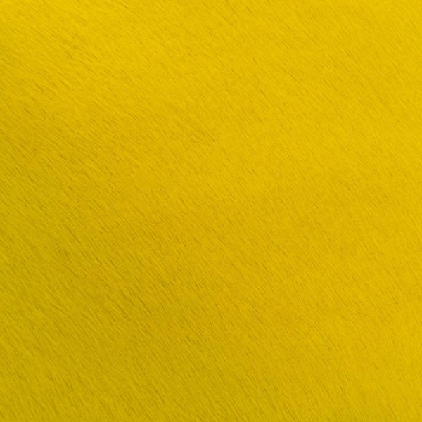 bright yellow hair on hide upholstery leather