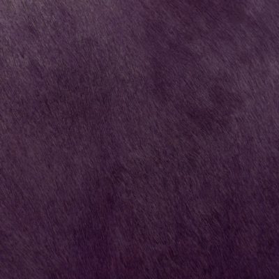 dark purple hair on hide leather