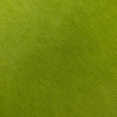 lime green hair on hide upholstery leather