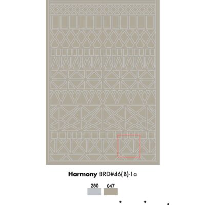 Harmony geometric patterned area rug by Jamie Stern Carpets