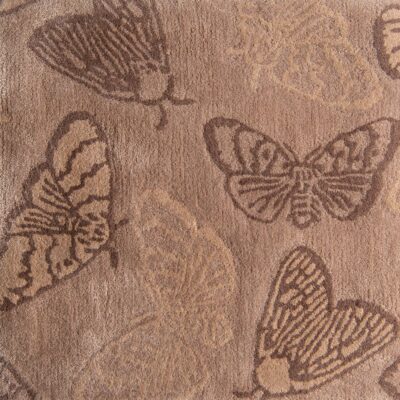 Butterfly pattern rug by Jamie Stern