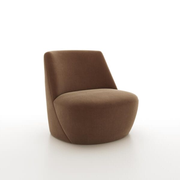 Designer armless lounge chair