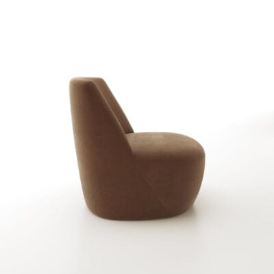 Designer armless lounge chair