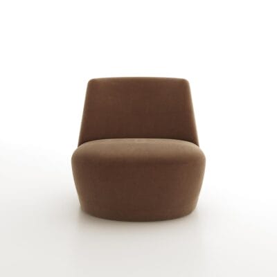 Designer armless lounge chair