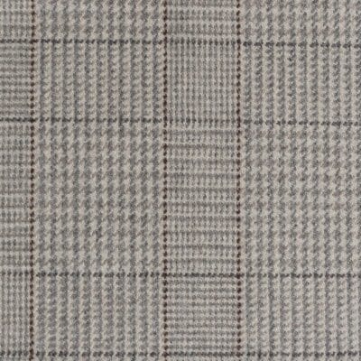 Ingleside Plaid, an updated plaid-in-plaid Glen Check that calls to mind 1950s menswear, is updated In a sophisticated colorway of warm whites and earthy gray.