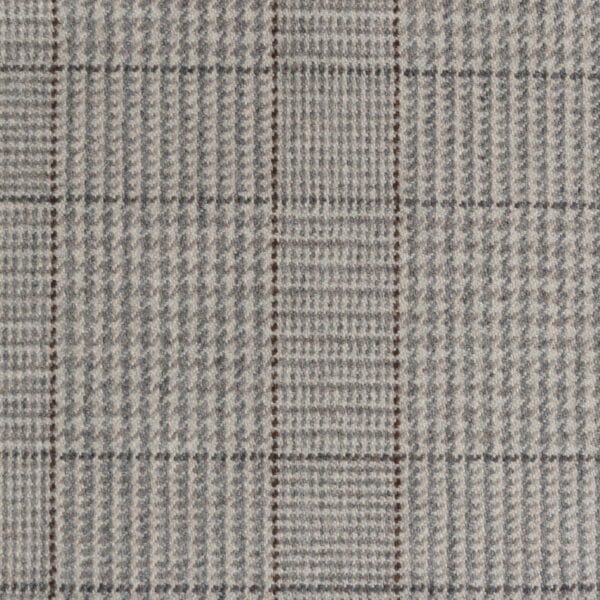 Ingleside Plaid, an updated plaid-in-plaid Glen Check that calls to mind 1950s menswear, is updated In a sophisticated colorway of warm whites and earthy gray.