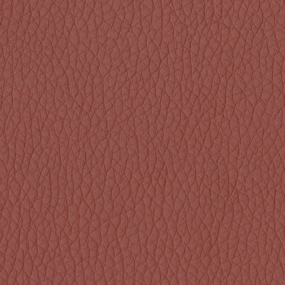 Jamie Stern Celeste Faux Leather Fabric in Brick Oven Red