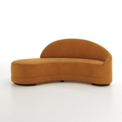 Jade curved sofa by Jamie Stern Furniture