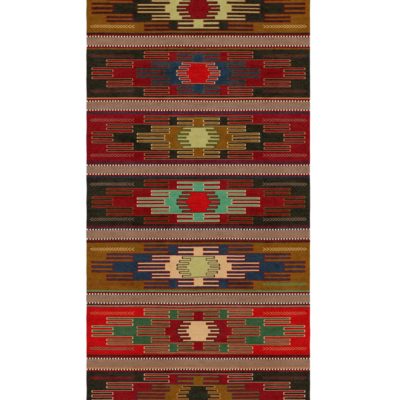 Keeler is a geometric rug design by Jamie Stern Carpets