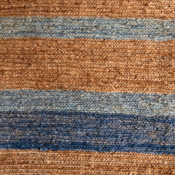 Key West by Jamie Stern is a hand-loomed, striped rug design made from 100% hemp that can be made in any custom color or size.