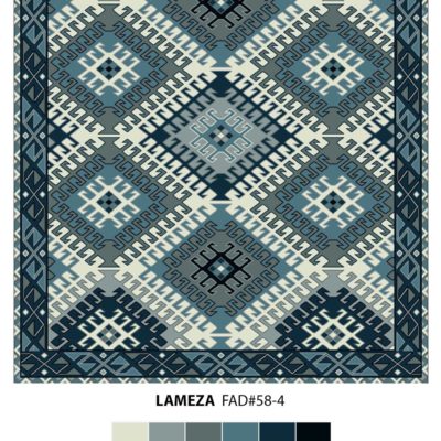 Lameza geometric rug design by Jamie Stern