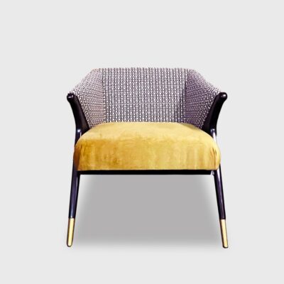 Contemporary velvet dining chair by Jamie Stern Furniture