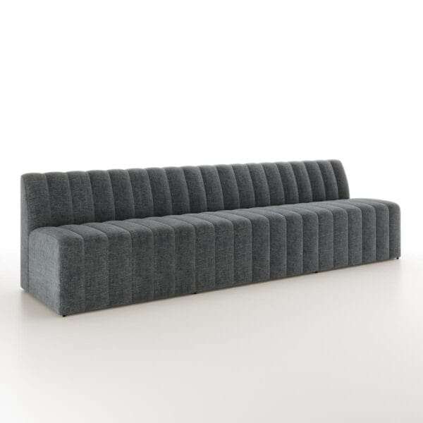 Lincoln Sofa with Vertical Channeling on the seat and inback