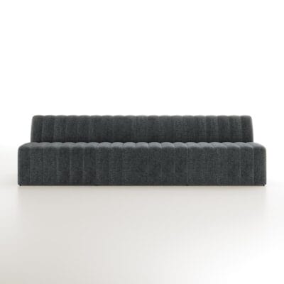 Lincoln Sofa with Vertical Channeling on the seat and inback