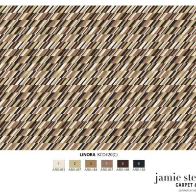 Linora is a geometric rug design by Jamie Stern Carpets
