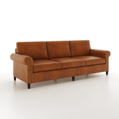 Louie leather Sofa by Jamie Stern Furniture