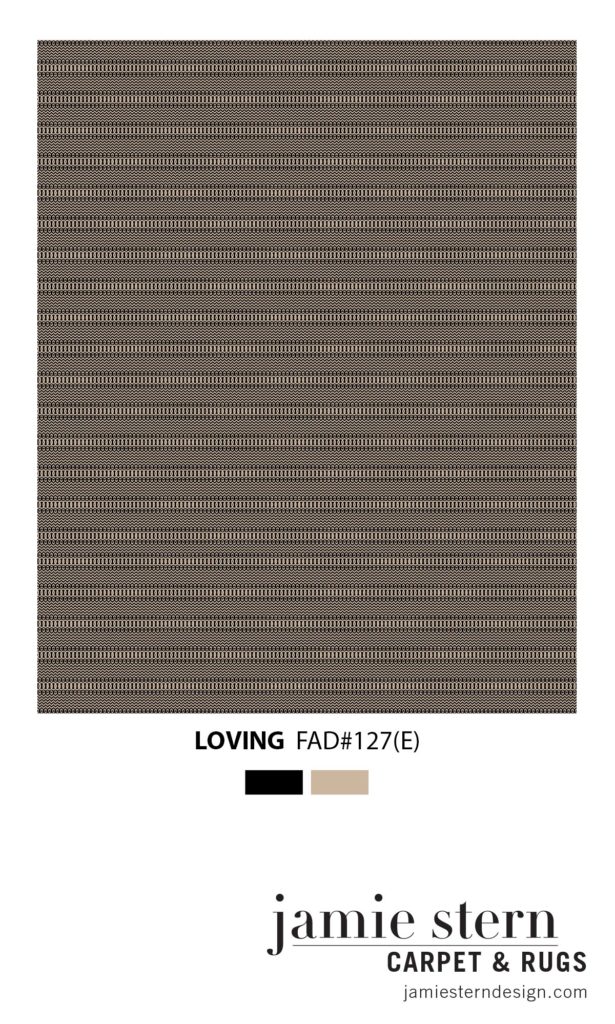 Loving hand loomed rug design