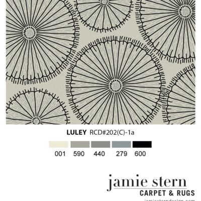 Luley rug design rendering by Jamie Stern Carpets