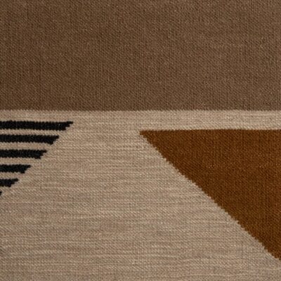 neutral colored hand loomed rug by Jamie Stern
