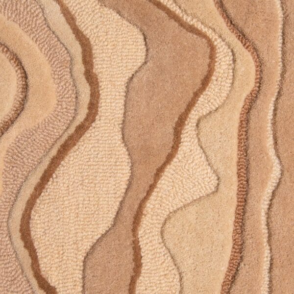 Organic wavy area rug from Jamie Stern Carpet