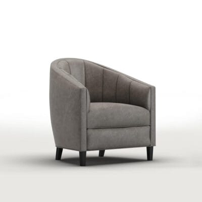 Montague barrel lounge chair by Jamie Stern Furniture