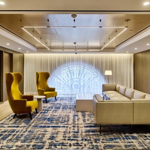 Hospitality lounge chairs by Jamie Stern Furniture