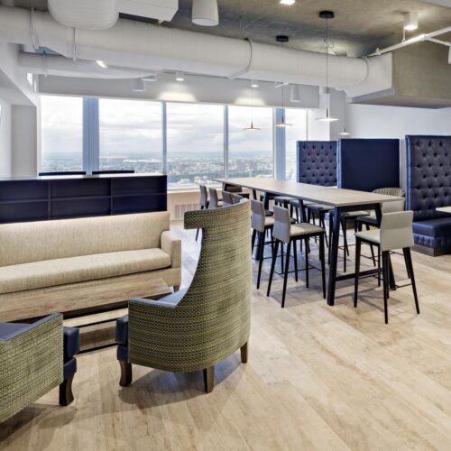 Corporate furniture for NY investment banking firm by Jamie Stern