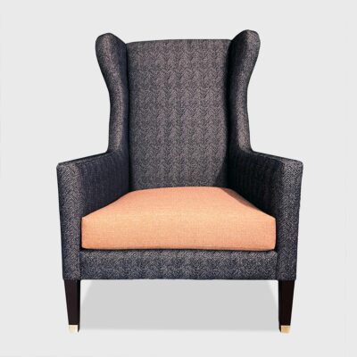 The NYAC modern wingback chair by Jamie Stern Furniture