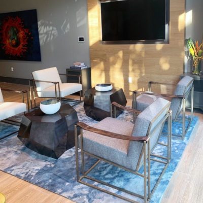 custom rugs for apartment lobby design