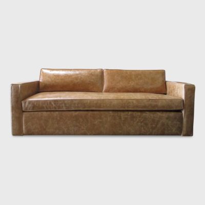 Jamie Stern Oliver Sofa upholstered in Antiquity leather