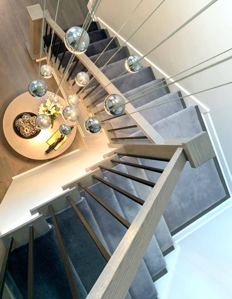 Grey Ombre Stair Runner Jamie Stern Design