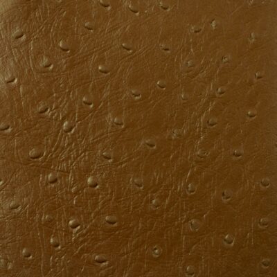 cognac ostrich embossed leather