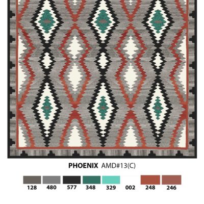 Pheonix rug design rendering