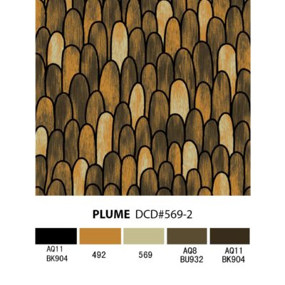 Plume rug design rendering by Jamie Stern Carpets