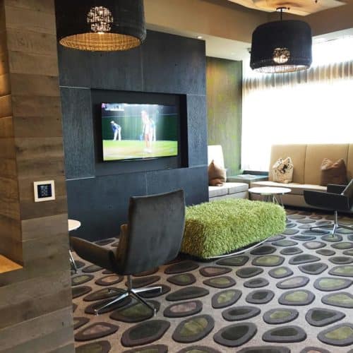 custom carpet by Jamie Stern at Potomac Yard