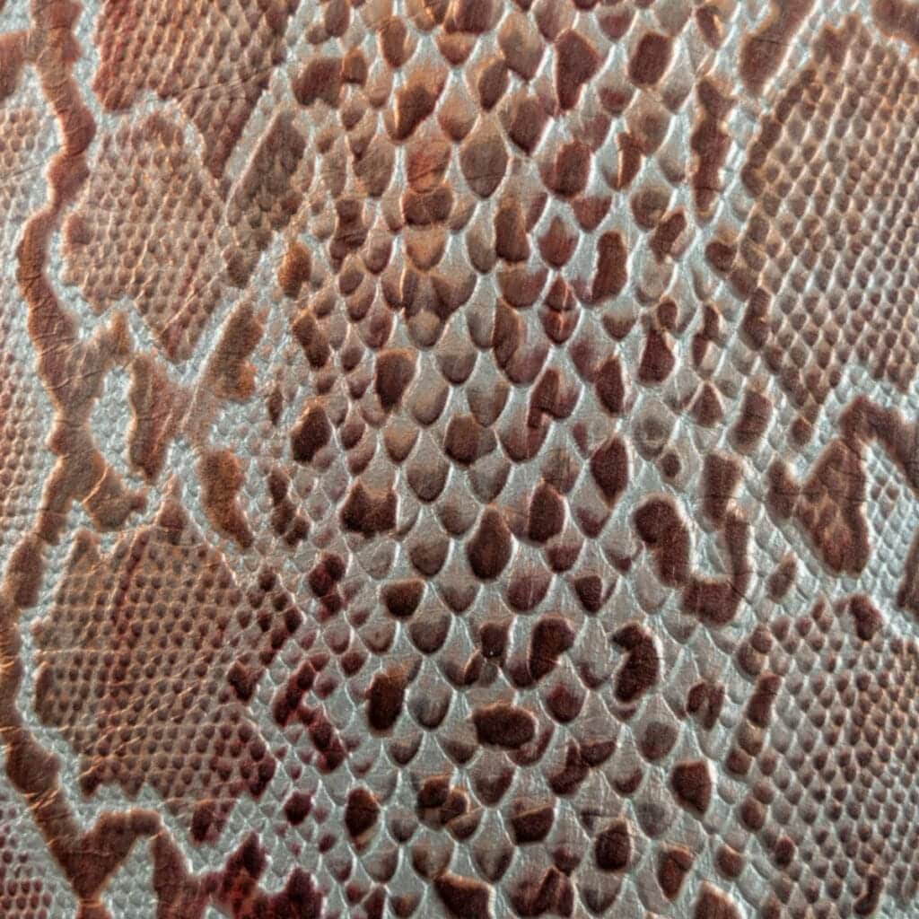 Python Embossed Leather | Jamie Stern Design | Upholstery Leather