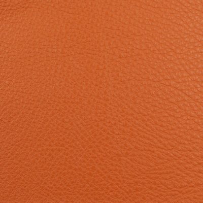 leather in orange