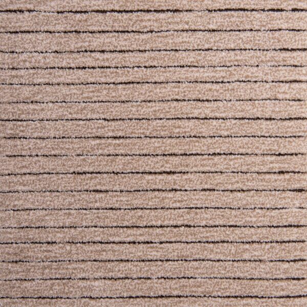 Regent Stripe from Jamie Stern is a hand-tufted, multi level cut and loop area rug made of 100% New Zealand wool