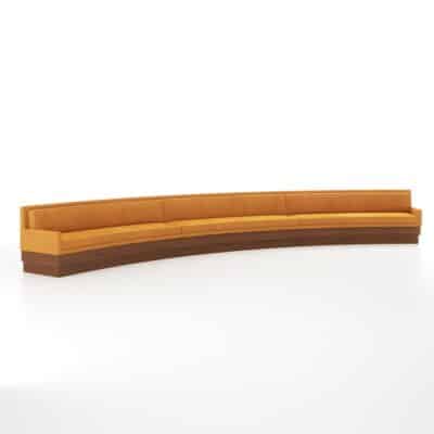 curved commercial banquette