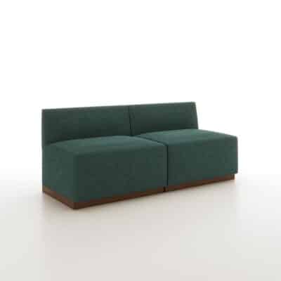 Sayer banquette with low back by Jamie Stern Furniture