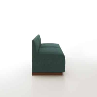 Sayer banquette with low back by Jamie Stern Furniture