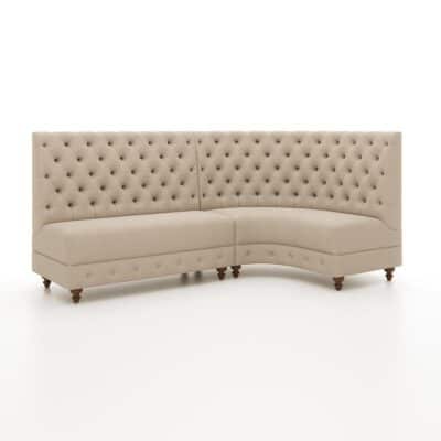 silicon serpentine banquette by Jamie Stern Furniture