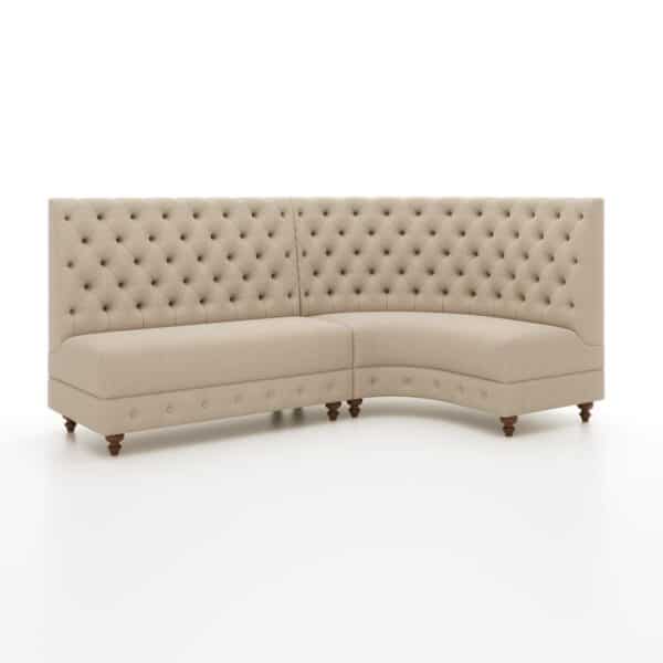 silicon serpentine banquette by Jamie Stern Furniture