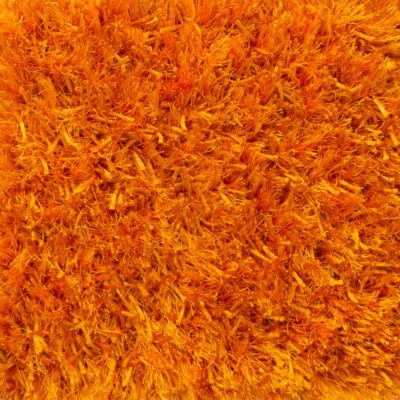 Seseame Street Shag by Jamie Stern is an orange shag rug