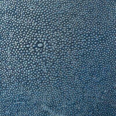 Shagreen Leather in Blue Danube color