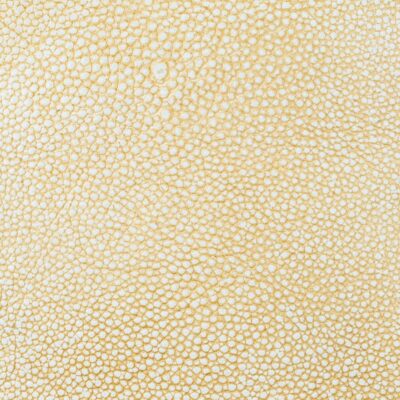 pale almond shagreen embossed leather