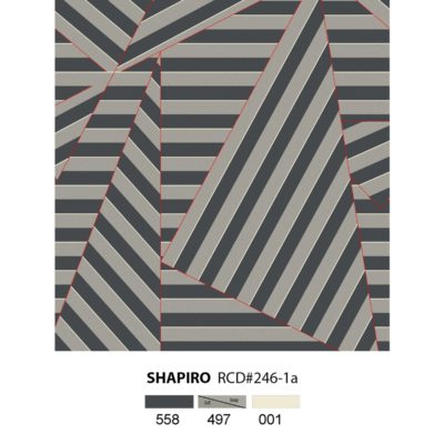 Shapiro is a geometric rug design by Jamie Stern Carpets
