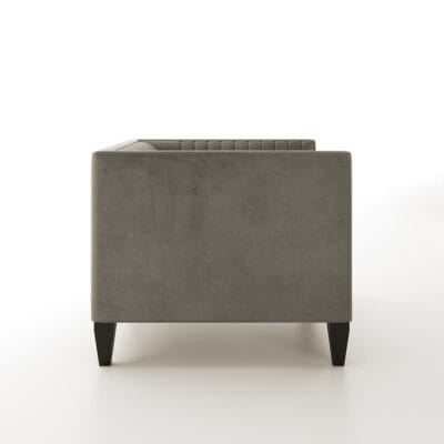 Simon square leather lounge chair by Jamie Stern Furniture