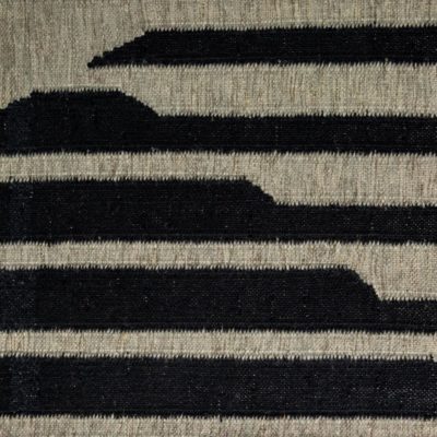 Slinky hand loomed area rug sample by Jamie Stern